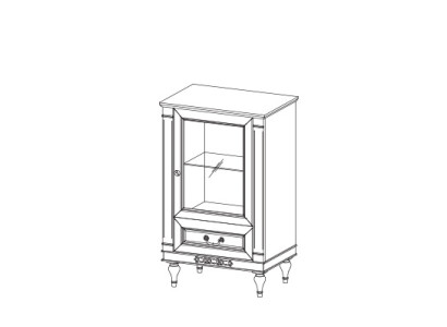  Klassische Vitrine Kommoden Vitrinen Vitrinenschrank Schrank Glasschrank FL-WM 